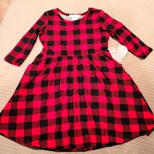 NWT Emma & Elsa Plaid Dress